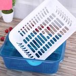 product_image_name-Generic-Double Layer Fruit Plate, Vegetable Basket, Kitchen Storage, Drainer-Multicolor-4