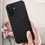 product_image_name-Samsung-Galaxy A26 Luxury Soft Rubber Liquid Silicone Skin Touch Feel Cover Case Black-2