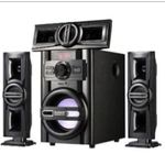 Djack 3.1 Full Home Theater Speaker - Multi Media Wireless FM Radio Bluetooth Model - Black