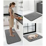 product_image_name-addigoes-Memory Foam Bath Mat, Non-Slip Absorbent Bathroom Rug - Ultra Soft Quick-Dry Washable Bathroom Floor Mat for Safety & Comfort , 17x24inch, Dark Grey-4