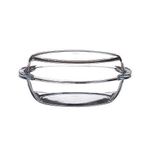 product_image_name-Borcam-Oval Casserole Dish With Heat Resistant Oven Microwave Safety - Clear-1