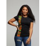 product_image_name-Emmanuel Ahimbisibwe-African Tunic (Bitenge) Women's T-shirts - Black-4