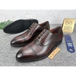 Classic Cap-Toe Oxford Leather Dress Shoes – Dark Brown