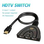 product_image_name-Generic-HDMI Switch 3 in 1 Out, 4K@60hz HDMI Splitter, 3 Way HDMI Switcher Compatible with PS5 Xbox/ Projectors /Laptops-1