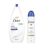Dove Body Wash Deeply Nourishing 500ML + Original Spray 250ML