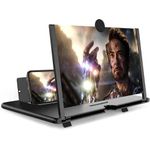 product_image_name-Original-Mobile Phone Amplifier Foldable Screen, Mobile Phone Bracket Projector, Lightweight and Portable, 3D Screen Magnifier for Cell Phone,Mobile Phone Amplifier Fit for All Smartphone (10IN, Black)-2