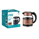 1.8L Winning Star Cordless Fast Boiling Electric Kettle  - Black Brown