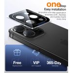 product_image_name-Generic-9H+ Glass for iPhone 16 Pro Max/16 Pro Camera Lens Protector (12FT Military Grade Protection) Camera Protector 16 ProMax/16 Pro Lens Cover (Longest Durable) Black Titanium-6