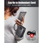 product_image_name-Generic-Built-in Cable 20000mAh Power Bank: 22.5W Fast Charging External Battery for Mobile Phone, USB C (Input & Output) Battery Pack, Portable Charger with 4 Outputs & 2 Inputs-black-4