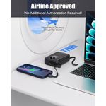 product_image_name-Generic-Built-in Cable 20000mAh Power Bank: 22.5W Fast Charging External Battery for Mobile Phone, USB C (Input & Output) Battery Pack, Portable Charger with 4 Outputs & 2 Inputs-black-5