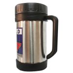 Hot and cold vaccum cup silver -black