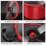 product_image_name-Generic-3 Pieces Of 3.5L 22CM Totipotent Nonstick Stew Stock Pot Micro Pressure Cooker Saucepan Soup Serving Dishes For Induction Cooker- Multicolor-7