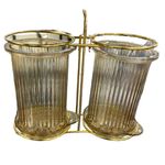 Cutlery Holder/Organizer Stand - Gold