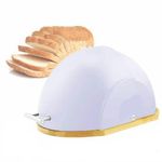 product_image_name-Generic-Marble Bread Bin Box With Bamboo base And Sliding Lid Pastry Storage Container- Multicolor-4