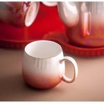 product_image_name-Generic-Tea Set With Metal Holder, Ceramic Cup Set For Tea Coffee With Teapot And 6 Cups  And Tray For Family Afternoon Tea Party- Multicolor-6