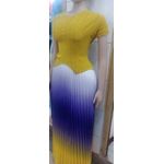 2 piece attire - Golden yellow/Multi color 