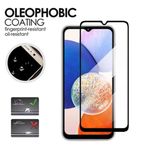 product_image_name-Samsung-Galaxy A14 2X Tempered Glass Protector Glass Edge To Edge Full Protector Glass Anti-Scratch-3