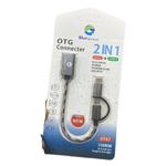  OTG Connector 2 In 1 Micro And Type C - Multicolor