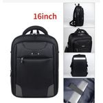 Men's Backpack Female Oxford Cloth Laptop Bag-Black