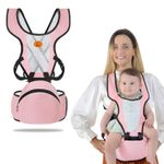 product_image_name-Generic-Hands Free Baby Carrier Newborn to Toddler with Hip Seat Multiple Positions Infant Carrier Soft Baby Holder Kangaroo Bag Sling Carrier for All Seasons -3