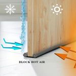 product_image_name-Generic-Adjustable Double-Door Wind Blocking Windscreen 93Cm/36.6Inch Home Use Soundproof Dustproof Sealing-4