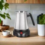 Hoffmans  Stainless Steel Electrical Coffee Pot (Model HM-2590, 800ml/600W) 