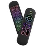 product_image_name-Original-M5 Air Mouse And Keyboard Remote Control – Smart Wireless Convenience- Air Remote For TVs- Computer- TV Stick Or TV Box- Black-1