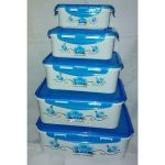 Set Of 5pc Flower Dishes