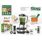 Dsp 4 In 1 Powerful Commercial Food Processor With Juicer Blender And Grinder- Color, Black