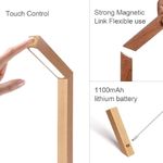 product_image_name-Generic-LED Desk Lamp, Touch Control Reading Lights, with 180° Rotatable Wall Lamp Magnetic USB Rechargeable, 5000K Dimming Lamps for Study Bedside Living Room Bedroom Hallway Home Room-2