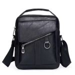 product_image_name-Generic- Small Leather Crossbody Messenger Bag for Men Waterproof & Scratch-Resistant Satchel Multiple Pockets & 3 Carrying Options Ideal for Business & Travel Tote Bag Shoulder Bag PU Leather Crossbody Handbag Satchel Sling Chest Bags for School Travel Work-1