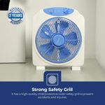 product_image_name-Geepas-12'' Box Fan - 3 Speed, 60 Minutes Timer -Child Safe Personal Desk Fan with Powerful Copper Motor - Ideal for Office, & Home-Multi-3