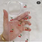 product_image_name-Generic-Iphone 11 Pro Max Transparent Luxurious Cherry  Case-Transparent-6