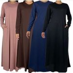 product_image_name-Fashion-Plain Abaya, Modest Dress, Kaftan, Jilbab Ladies Modest Maxi Dress, Islamic, Muslim wear, Ramadan wear,Arabic-3
