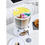 product_image_name-Generic-Cereal Food Rice Dispenser with Cup, Kitchen  Storage Organizer Grain Dispenser, 360° Rotating Dry Food Dispenser Countertop for Rice, Beans, Oats, Barley, Corn-Transparent-4