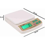 product_image_name-Generic-Multipurpose Digital Kitchen Weighing Scale With Max Capacity Of 10Kg- White.-4