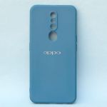 product_image_name-Oppo-F11 Pro  Luxury Soft Rubber Liquid Silicone Skin Touch Feel Cover Case blue-1