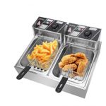 product_image_name-Hoffmans-12L Electric Deep Fryer – Dual Basket Model - Silver-2