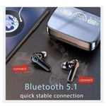 product_image_name-Oraimo-M19 Wireless Earbuds Earphone Touch Headset Digital LED Display Headphone Sports Audifonos Microphone & Flashlight Deep Bass Immersive Stereo Sound Quality Long-Play Time Easy to Connect -3