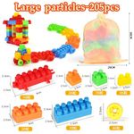 product_image_name-Generic-HIBUY 205 Pcs of DIY puzzle building blocks for children's learning and puzzle toys with large particles Ages 3+-7