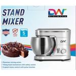 product_image_name-Digiwave-5L Stand Mixer 6 Speed Adjustment Lifting Design Stainless Steel Bowl Copper Motor Suitable for Kneading Noodles Stirring Cream- Multicolor-2