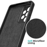 product_image_name-Samsung-Galaxy A53 Luxury Soft Rubber Liquid Silicone Skin Touch Feel Cover Case Black-4