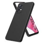 product_image_name-Samsung-Galaxy A53 Luxury Soft Rubber Liquid Silicone Skin Touch Feel Cover Case Black -1