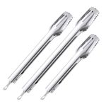 Stainless steel cooking tongs for Kitchen and Barbecue-Silver 
