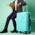 product_image_name-Generic-20 inch, 55cm  Hard-Sided Polypropylene Check-in Luggage Travel Suitcases- Multicolor-1