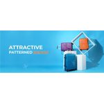 product_image_name-Generic-20 inch, 55cm  Hard-Sided Polypropylene Check-in Luggage Travel Suitcases- Multicolor-6