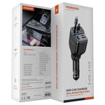 product_image_name-Porodo-65W Car Charger Dual Retractable Cable - Black-1