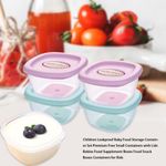 product_image_name-Generic-4Pc Baby Food Storage Container Boxes - Multi-colour.-2
