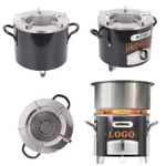 product_image_name-Generic-Rocket Stove, Wood Burning Stove, Portable Charcoal Camping Stove with Handle, Stainless Steel Wood Stove for Outdoor Cooking BBQ RV Backpacking Survival Hiking Picnic -Multicolor-2