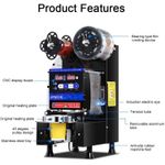 product_image_name-Generic-Automatic Professional Commercial Intelligent Bubble Tea Plastic Paper Cup Sealing Machine  500-650Cups/Hour Digital Control Cup Sealer Machine for Milk Tea Coffee Dual Mode Sealer for Sealing PP PET Paper Cups Tea Shop -Multicolor-5